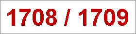 Das Jahr 1708/1709