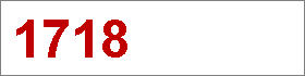 Das Jahr 1718