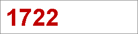 Das Jahr 1722