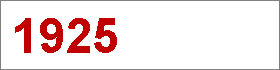 Das Jahr 1925