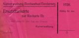 Ersatzkurkarte 1938