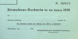 Einwohner-Kurkarte 1950