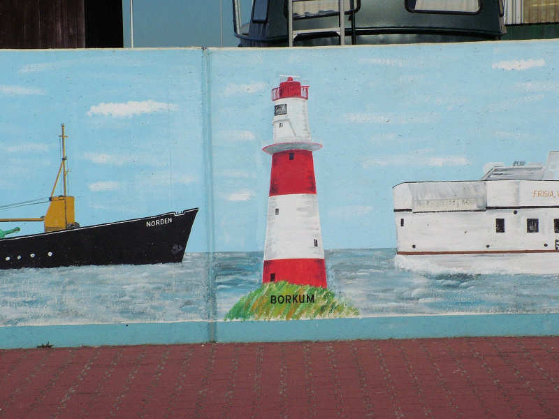 Wilfried Schlegel - Verschiedene Motive an der Hafenmauer (2006)