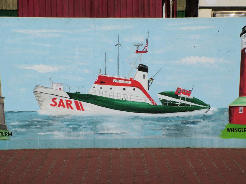 Wilfried Schlegel - Verschiedene Motive an der Hafenmauer (2006)