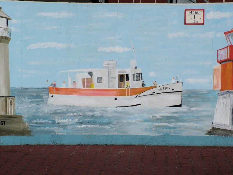 Wilfried Schlegel - Verschiedene Motive an der Hafenmauer (2006)