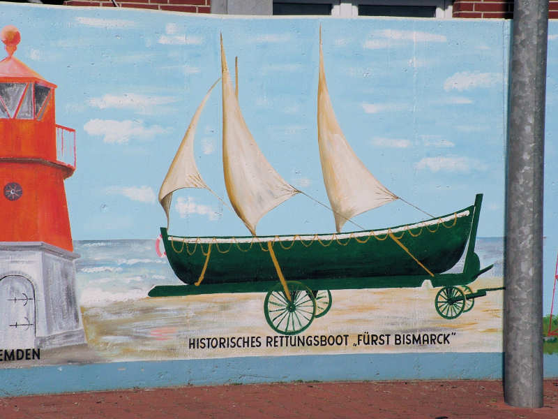 Wilfried Schlegel - Verschiedene Motive an der Hafenmauer (2006)