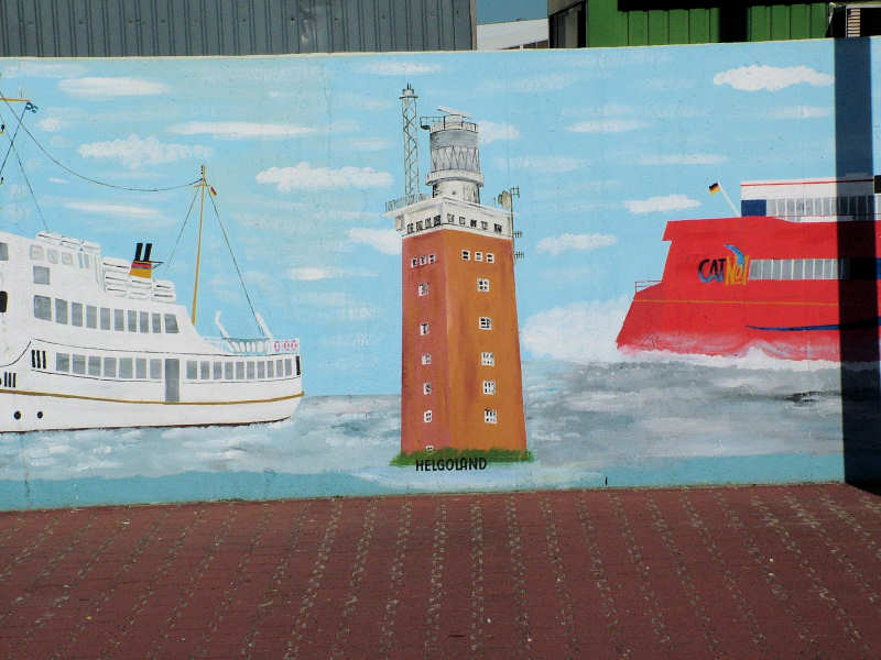 Wilfried Schlegel - Verschiedene Motive an der Hafenmauer (2006)