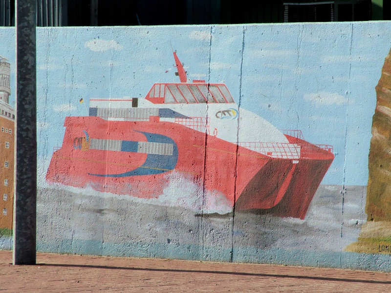 Wilfried Schlegel - Verschiedene Motive an der Hafenmauer (2006)