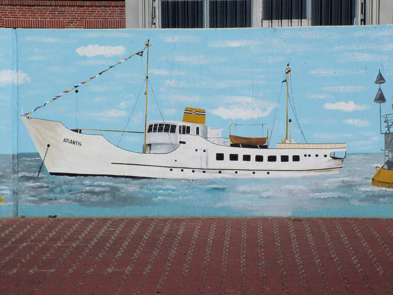 Wilfried Schlegel - Verschiedene Motive an der Hafenmauer (2006)