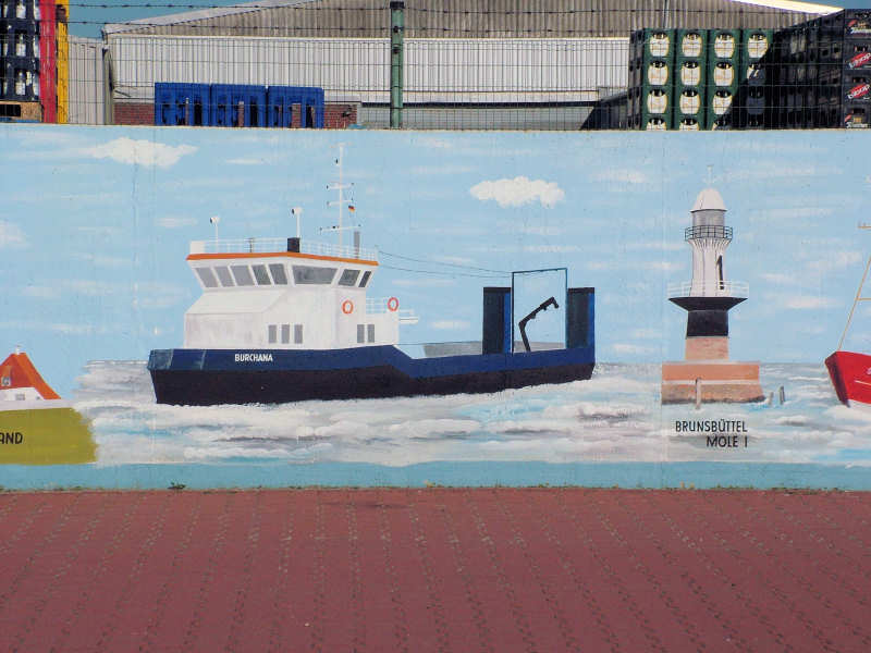 Wilfried Schlegel - Verschiedene Motive an der Hafenmauer (2006)