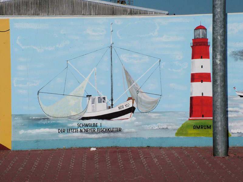 Wilfried Schlegel - Verschiedene Motive an der Hafenmauer (2006)