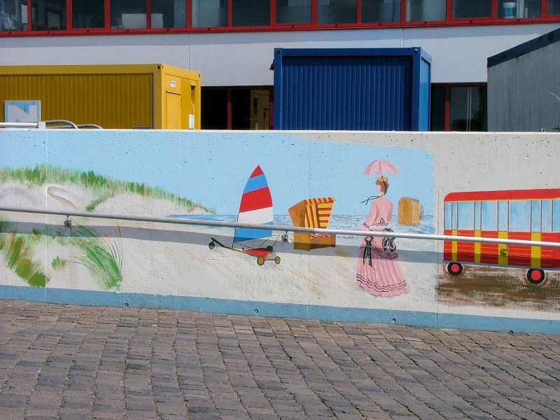 Wilfried Schlegel - Verschiedene Motive an der Hafenmauer (2006)