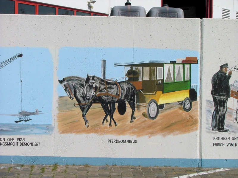 Wilfried Schlegel - Verschiedene Motive an der Hafenmauer (2006)