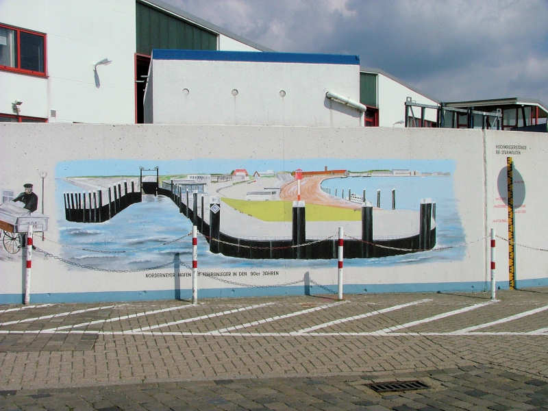 Wilfried Schlegel - Verschiedene Motive an der Hafenmauer (2006)