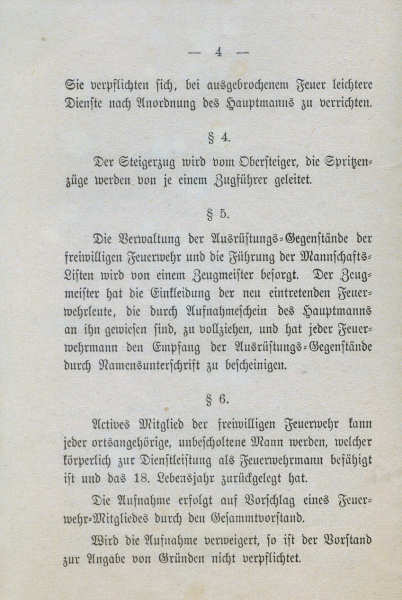 Freiwillige Feuerwehr Norderney - Statuten vom 28.12.1884