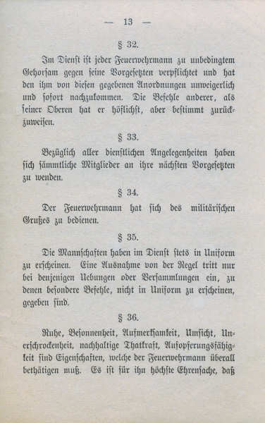 Freiwillige Feuerwehr Norderney - Statuten vom 28.12.1884 Freiwillige Feuerwehr Norderney - Statuten vom 28.12.1884
