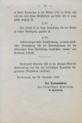 Freiwillige Feuerwehr Norderney - Statuten vom 28.12.1884