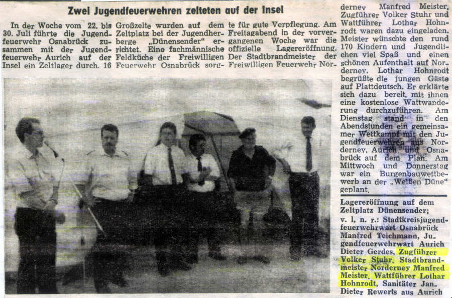Osnabrücker- und Auricher Jugendfeuerwehren zelten auf Norderney - Juli 1994 Osnabrücker- und Auricher Jugendfeuerwehren zelten auf Norderney - Juli 1994
