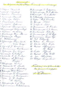 Mitglieder des 1. Vorstandes der F.F. Norderney 17.12.1884