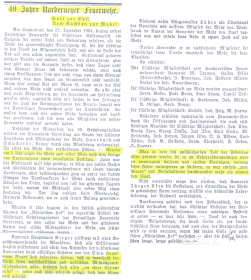 40 Jahre Feuerwehr 1924