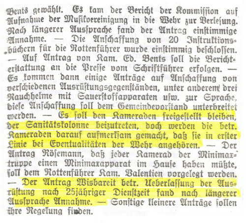 "Freiwillige-Krieger-Sanitäts-Kolonne 1927