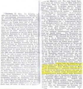 Generalversammlung am 23.03.1930