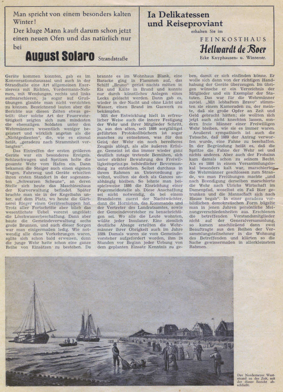 75 Jahre Freiwillige Feuerwehr - 18. - 20.09.1959