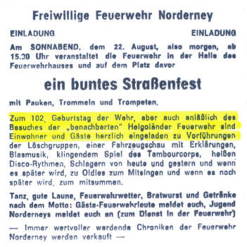 Helgoländer auf Norderney