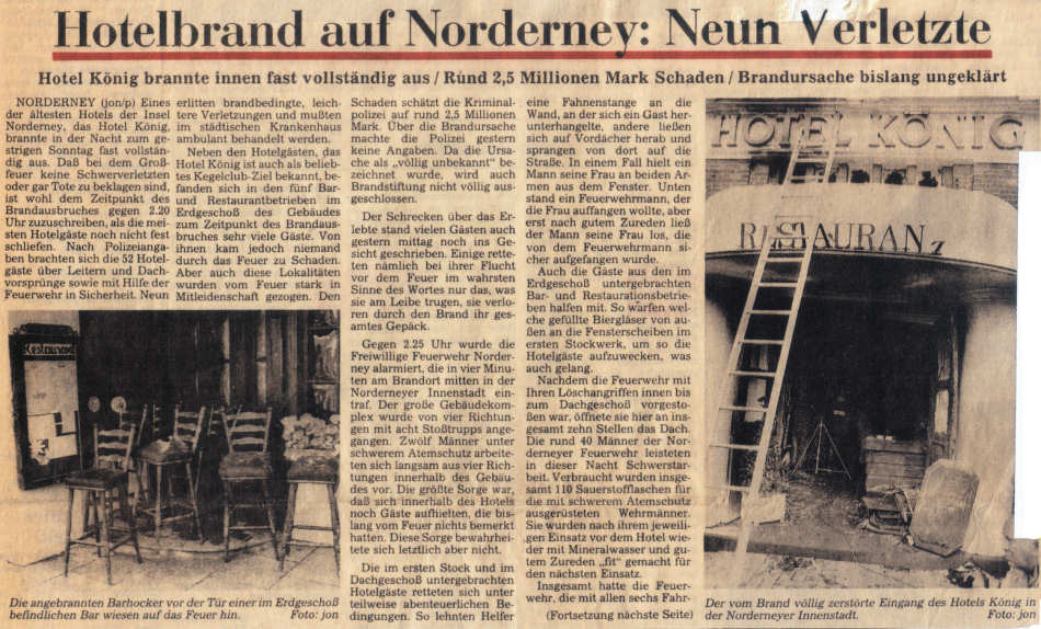 "Hotel König" brennt - 24.09.1989