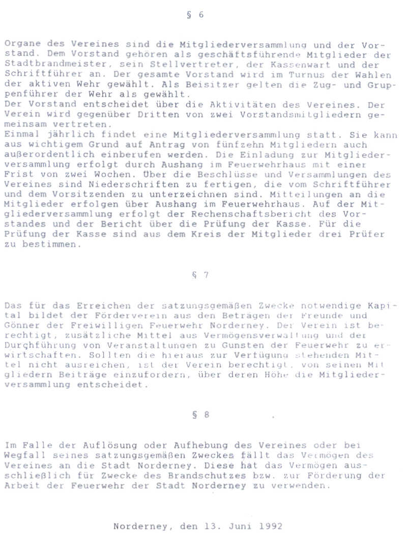 Satzung des Fördervereins