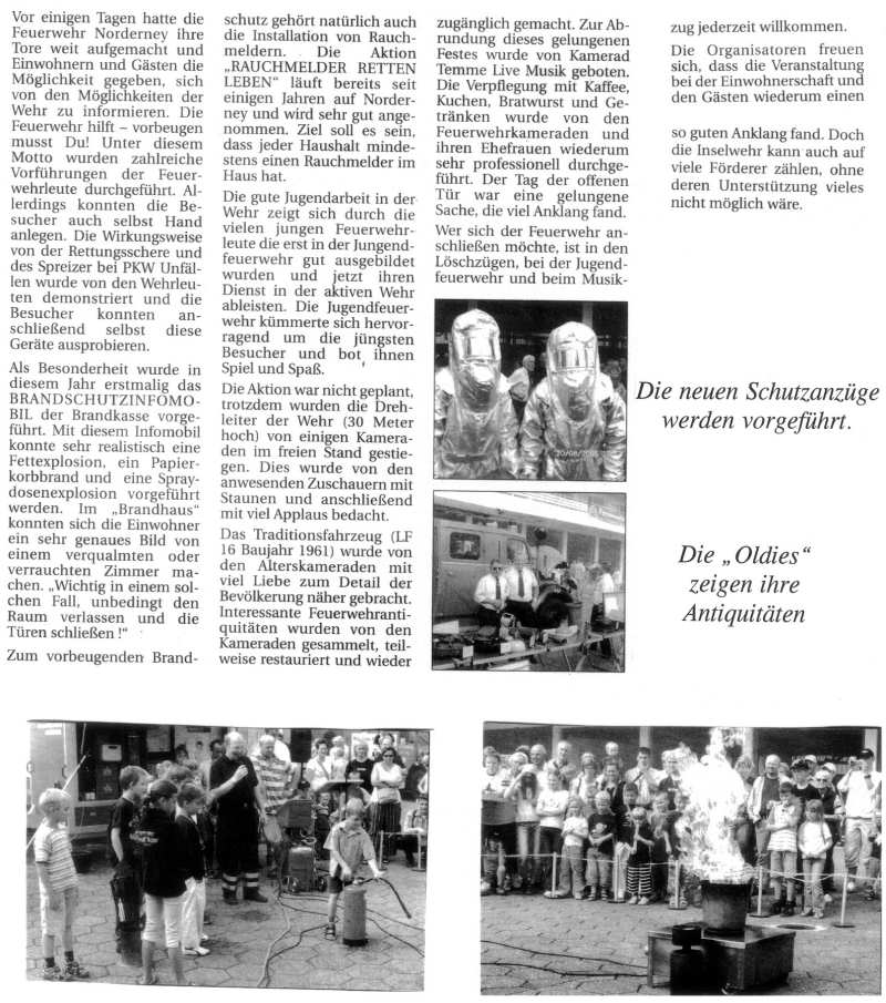 Tag der offenen Tür am 20.08.2005