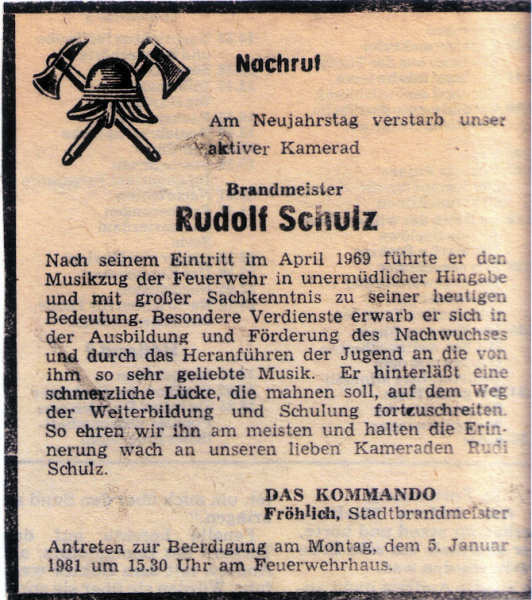 Rudolf Schulz Rudolf Schulz