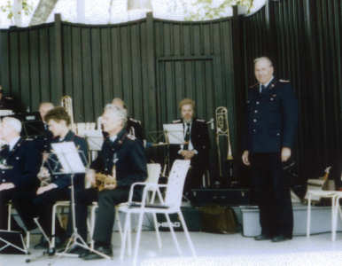 Kurkonzert 1988 mit Mitgliedern der "Bückeburger Jäger"
