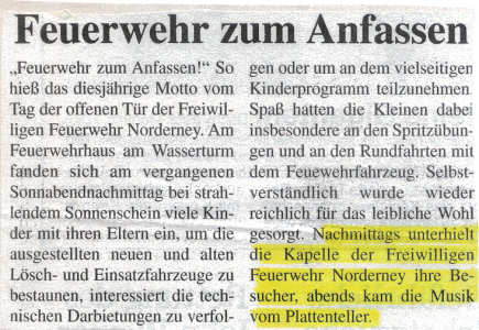 Tag der offenen Tür - 17.07.1999