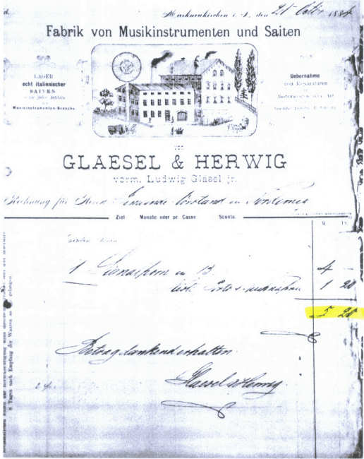 Die erste Anschaffung - 21.10.1884