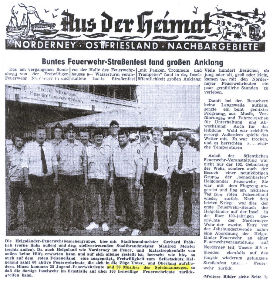 Feuerwehr - Straßenfest 1985