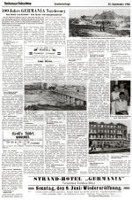 Sonderbeilage der Norderneyer Badezeitung vom 25.09.1986 