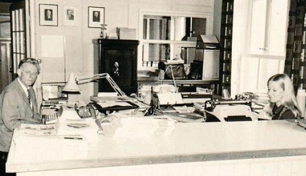 Chefredakteur Kurt Kühnemann und Hanna Peters (jetzt Senkowski)