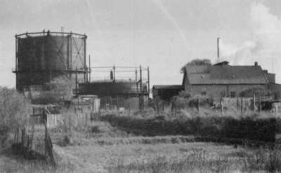 Gasometer, mit Wohnung des Betriebsinspektors