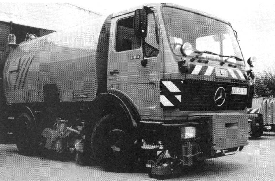 Straßenkehrmaschine mit Gasspüranlage