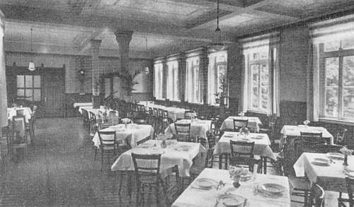 Speisesaal in den 50er Jahren
