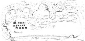 Handzeichnung der Insel Norderney aus dem Jahre 1733