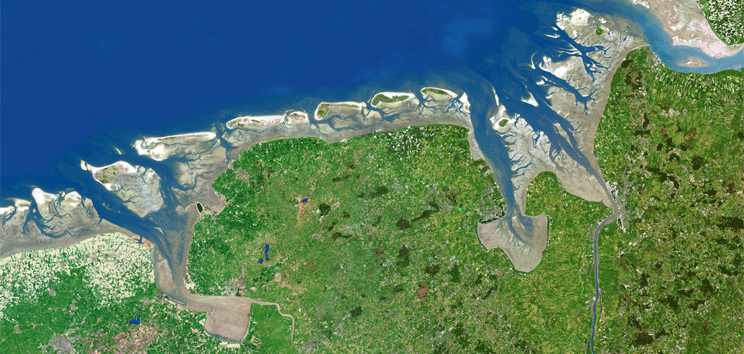 Animation Hoch- und Niedrigwasser