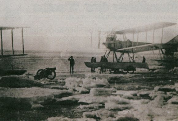 Winterliche Flugmanöver