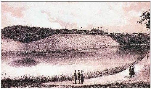 ie Napoleonschanze kurz nach der Fertigstellung.