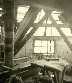 Mühle nach dem Brand