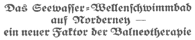 Wellenbad auf Norderney