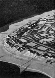 Modell vom Westkopf der Insel