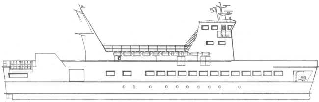 kombinierte Personen- und Autofähre kombinierte Personen- und Autofähre