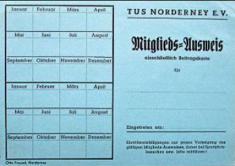 Der Ausweis aus den 1950er-Jahren umfasste zwei Jahre.